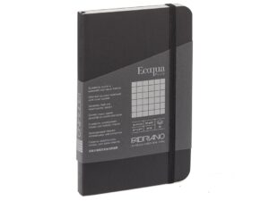 Fabriano EcoQua Plus Sydd 9x14cm Ruter 5mm Black