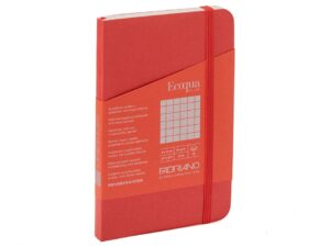 Fabriano EcoQua Plus Sydd 9x14cm Ruter 5mm Red
