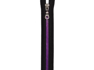 Eclair Glidelås S14 delbar - 50cm - Black/purple