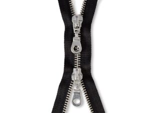 Eclair Glidelås Metall M4 2-veis 75cm - 000 Sort