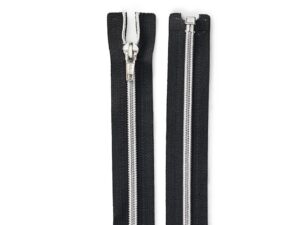 Eclair Glidelås Plast S3 30cm - 011 Sølvsvart