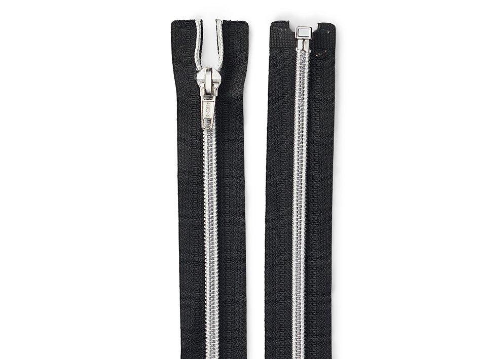Eclair Glidelås Plast S3 35cm - 011 Sølvsvart