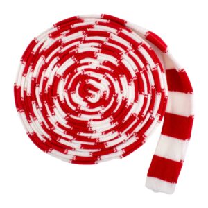 Tubestrikk 5cm - Rød/hvit