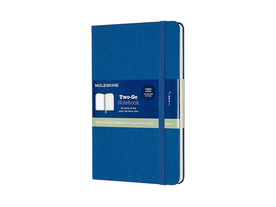 Moleskine TwoGo Notebook Hard M Mixed Lapis Blue Tegne.no