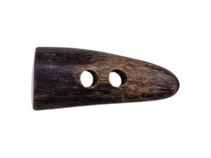 Knapp 35579 2-hull 36mm 22 Mørk brun