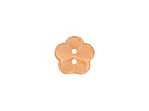 Knapp 46013 Blomst 2-hull 12mm 42 Orange