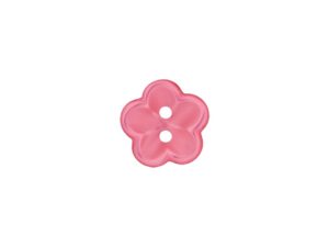 Knapp 46013 Blomst 2-hull 18mm 52 Rosa
