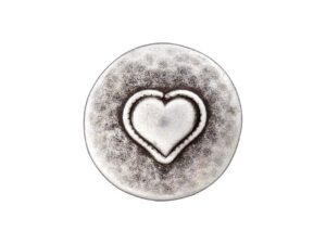 Knapp 450275 Øyeknapp 18mm 83 Antikk sølv