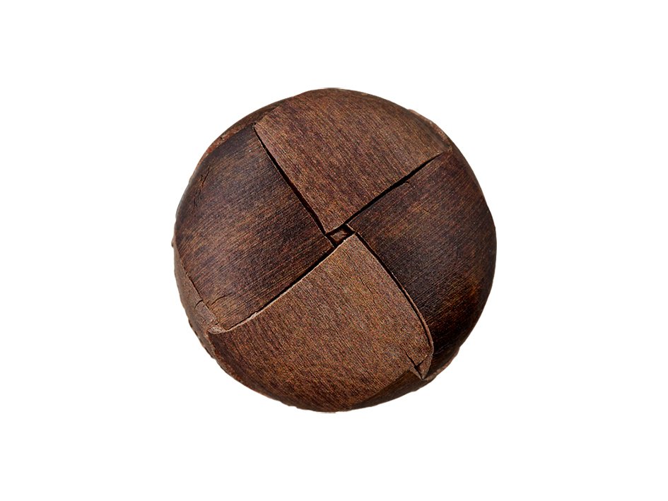 Knapp Resirkulert 453453 2-hull 23mm 20 Mellombrun