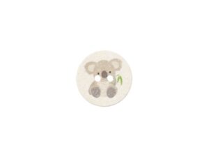 Knapp Resirkulert 453599 2-hull Koala 18mm 14 Hvit