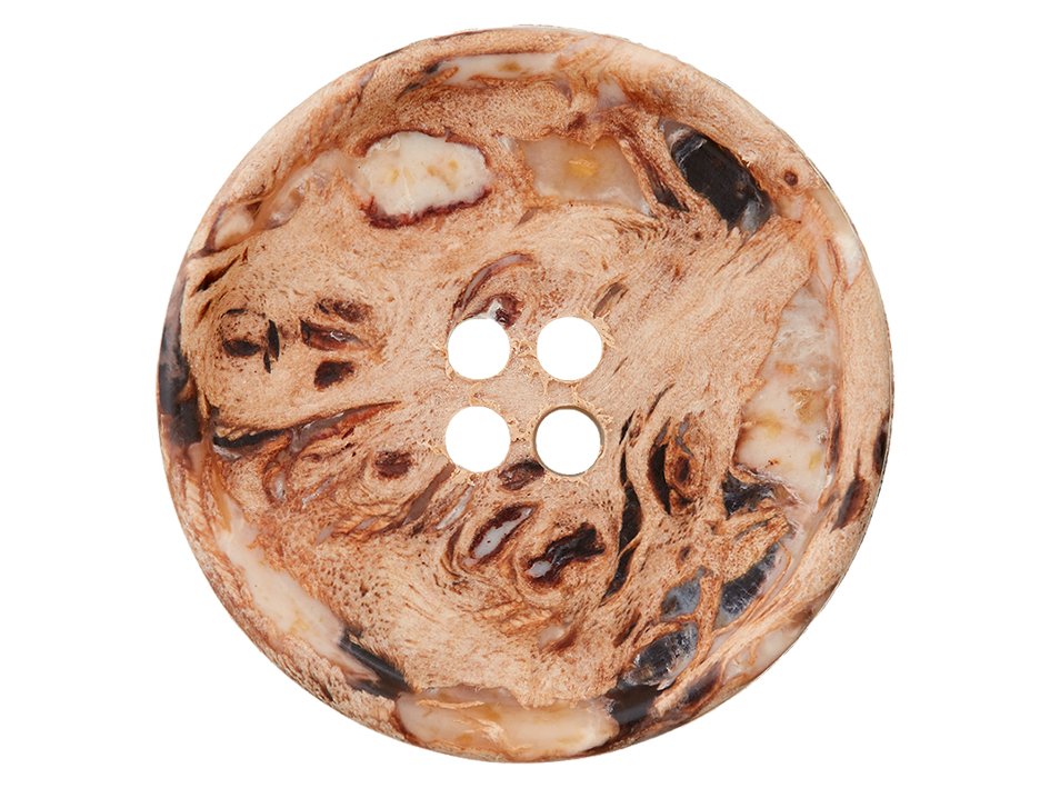 Knapp 453830 4-hull 20mm 18 Lys brun