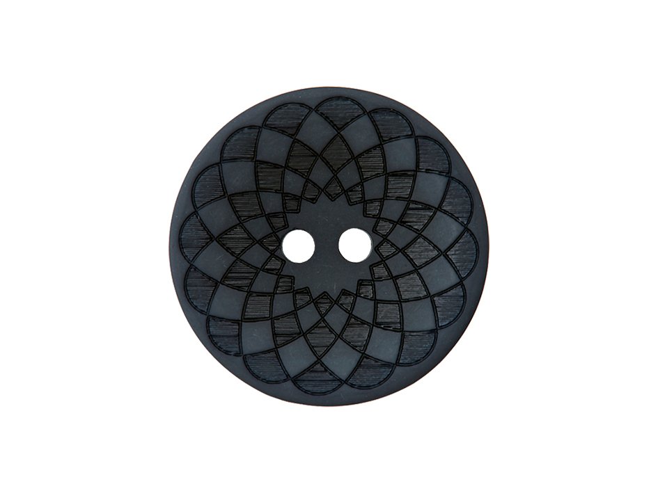 Knapp 453885 2-hull 20mm 78 Mørk grå