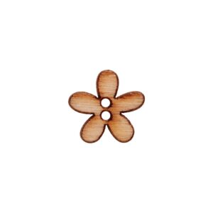 Treknapp 454162 - 2-hulls BLOMST 15mm - 16 Beige