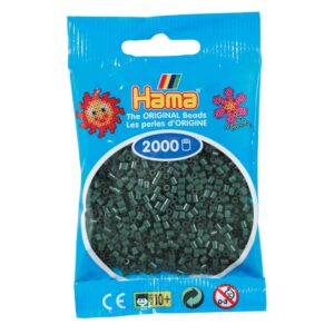 Hama Mini 2000stk - 28 Mørk grønn