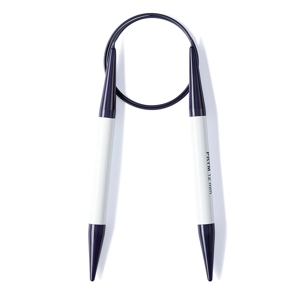 Prym Rundpinner plast - 80cm - 12,00mm - Grå