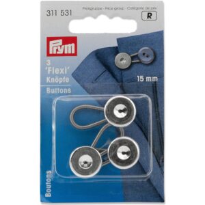 Prym Fleksiknapper med løkke 3stk - 15mm