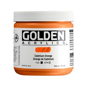 Golden Heavy Body Akryl 473ml  - 1070 Cadmium Orange