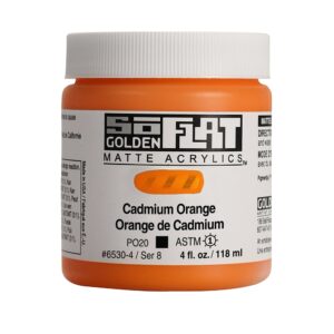 Golden SoFlat Akryl 118ml - 6530 Cadmium Orange