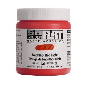 Golden SoFlat Akryl 118ml - 6550 Naphthol Red LT