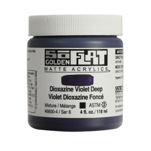 Golden SoFlat Akryl 118ml - 26600 Dioxazine Violet DP