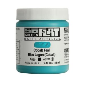 Golden SoFlat Akryl 118ml - 6645 Cobalt Teal