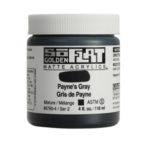 Golden SoFlat Akryl 118ml - 6750 Payne's Gray