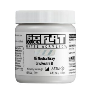 Golden SoFlat Akryl 118ml - 26765 N8 Neutral Gray