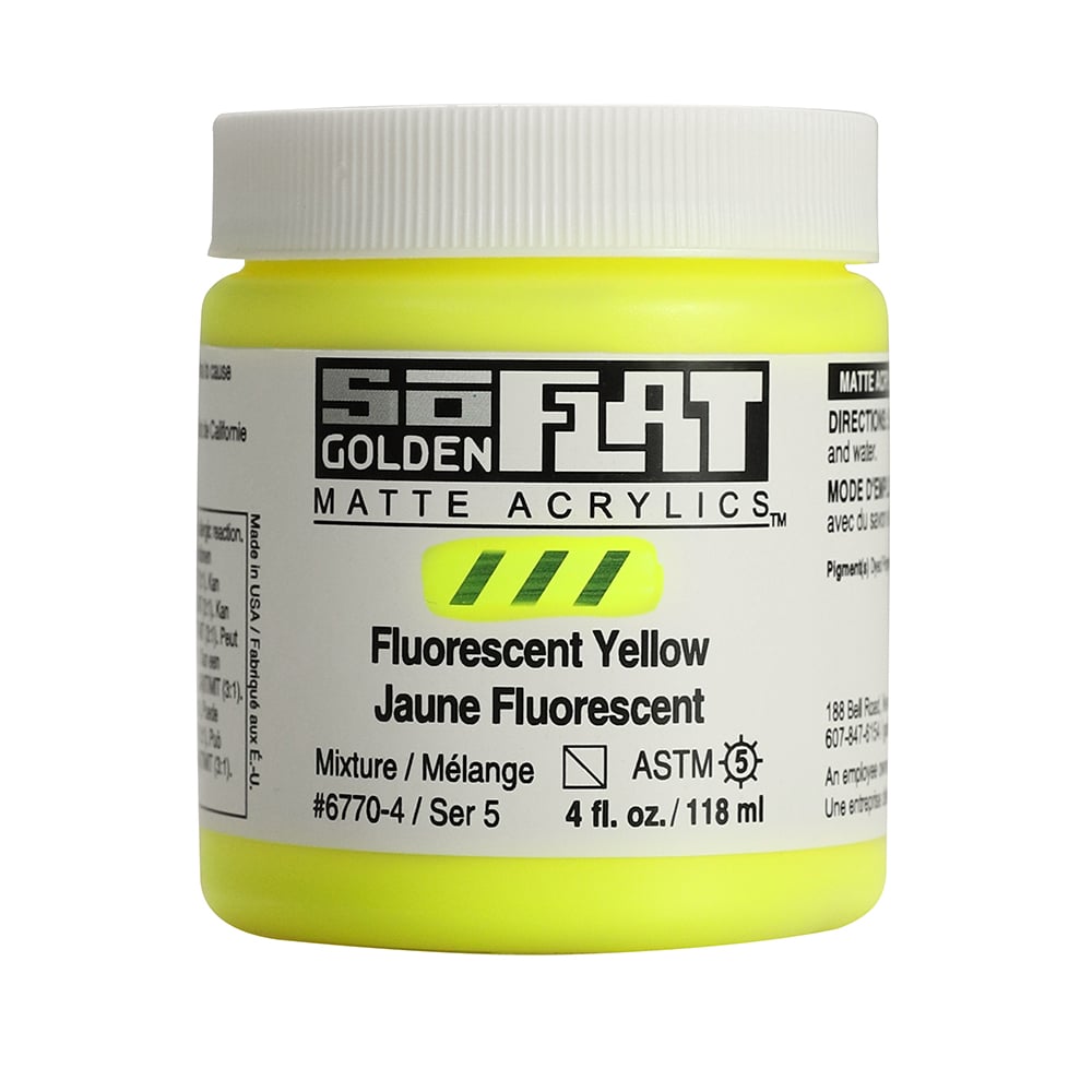 Golden SoFlat Akryl 118ml - 26770 Fluorescent Yellow
