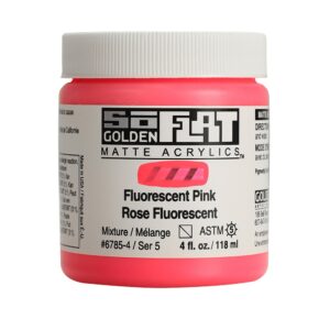 Golden SoFlat Akryl 118ml - 26785 Fluorescent Pink