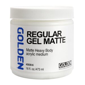 Golden Akryl Medium 3030 Regular Gel Matte - 473ml