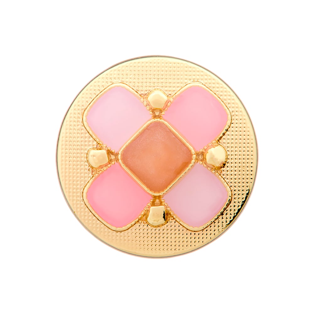 Øyeknapp 454379 20mm - 4684 Lys rosa/Gull