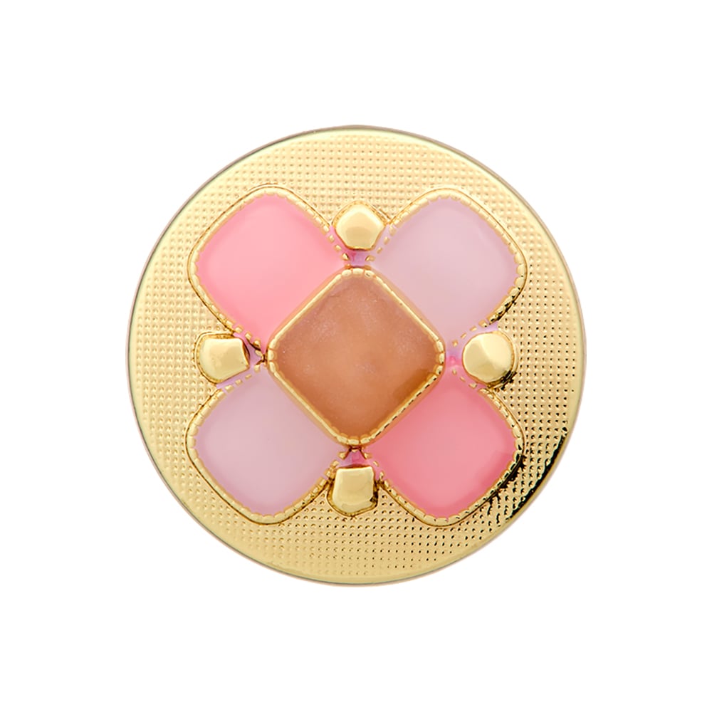 Øyeknapp 454379 23mm - 4684 Lys rosa/Gull