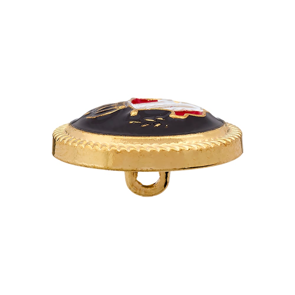 Øyeknapp 454380 20mm - 8480 Gull/Sort - Bilde 2