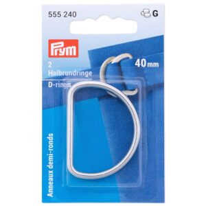 Prym D-ring 40mm 2stk - Sølv