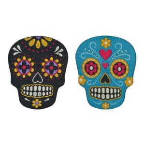 Prym Strykemerke Hodeskalle - Svart/Blå 2stk