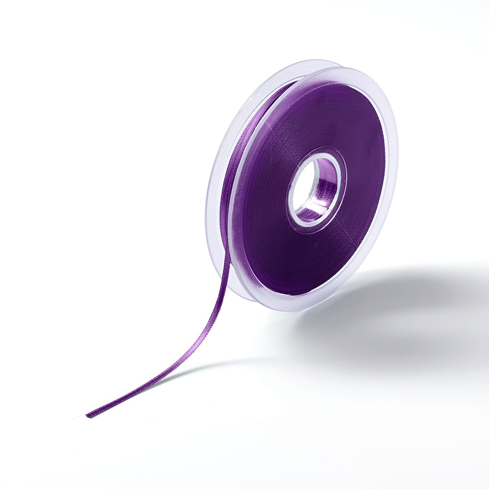 Satinbånd 3mm 50m - Lilla