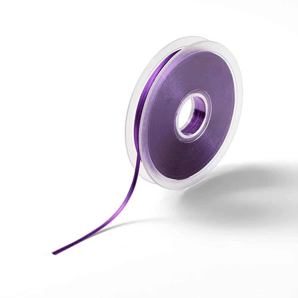 Satinbånd 3mm 50m - Lys lilla