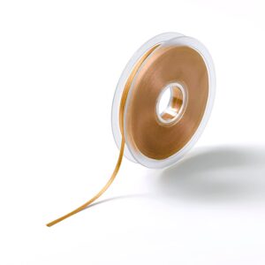 Satinbånd 3mm 50m - Gammel gull