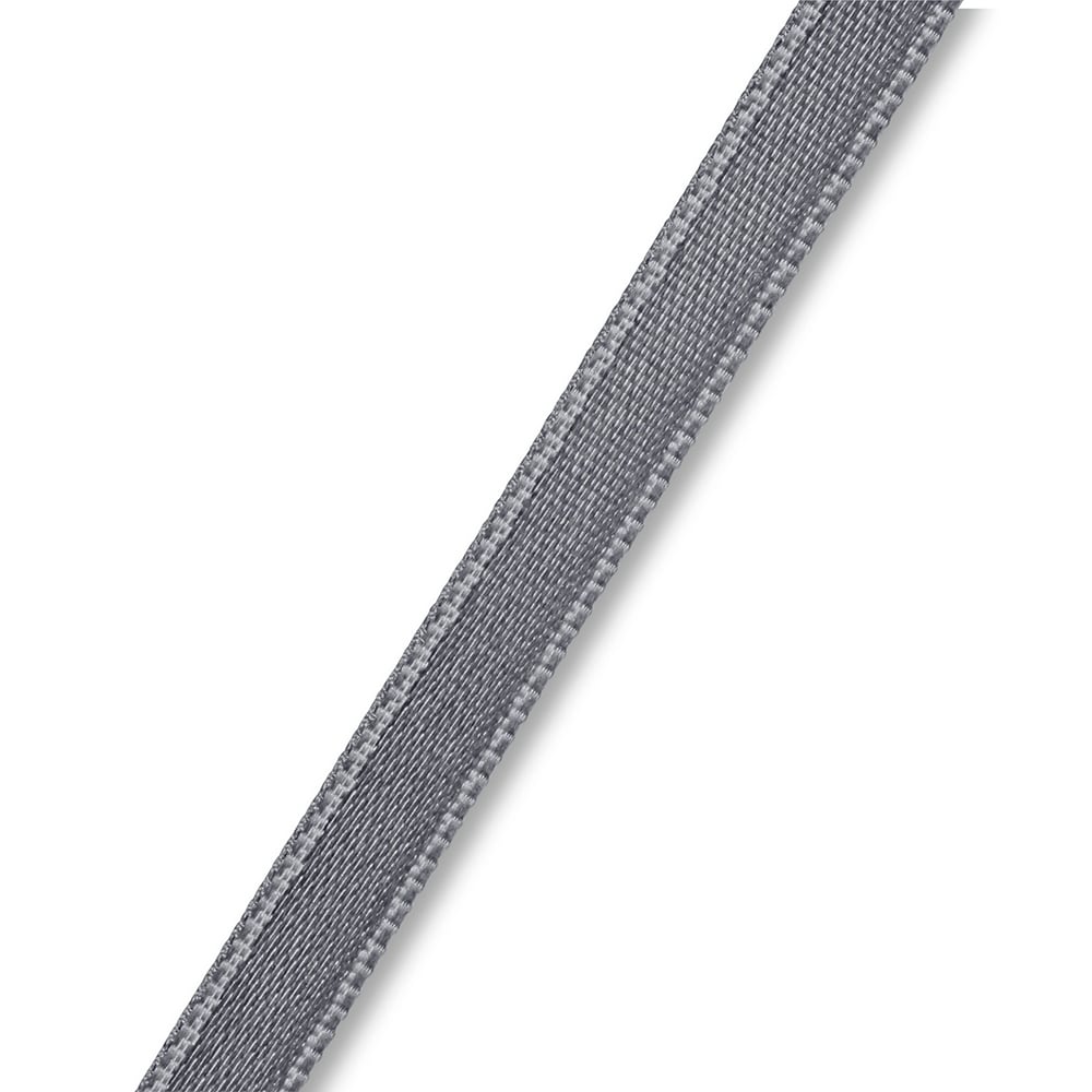 Satinbånd 6mm 25m - Grå - Bilde 2