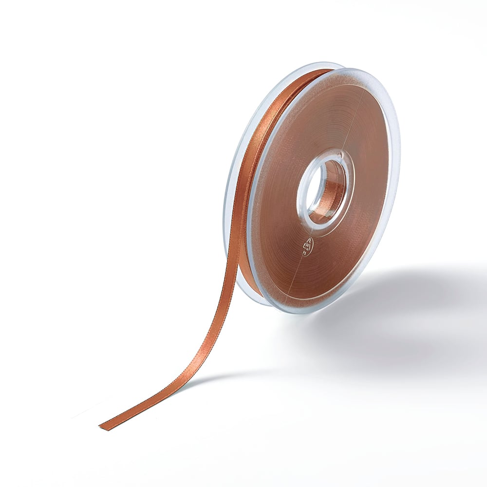 Satinbånd 6mm 25m - Karamell