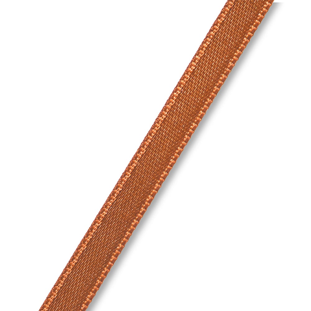 Satinbånd 6mm 25m - Karamell - Bilde 2