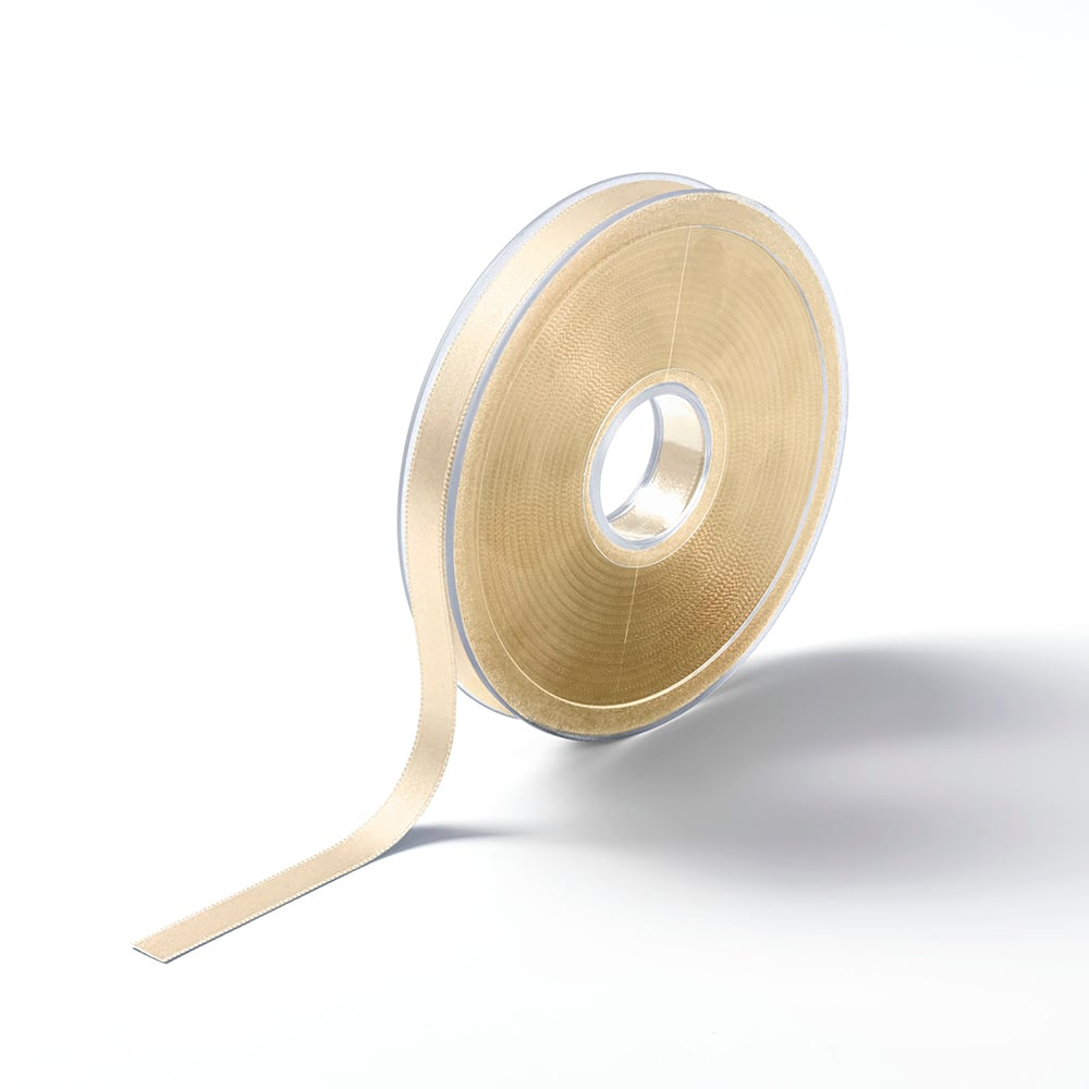 Satinbånd 10mm 25m - Beige