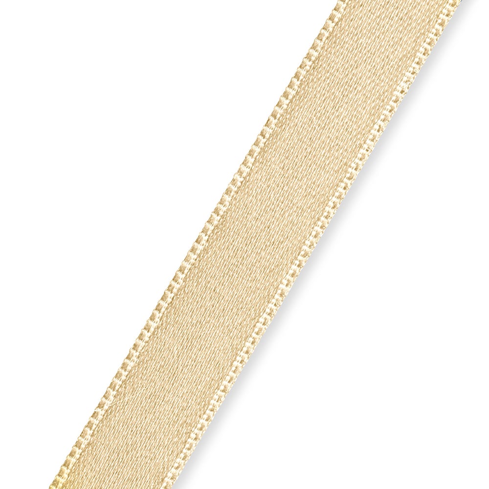 Satinbånd 10mm 25m - Beige - Bilde 2