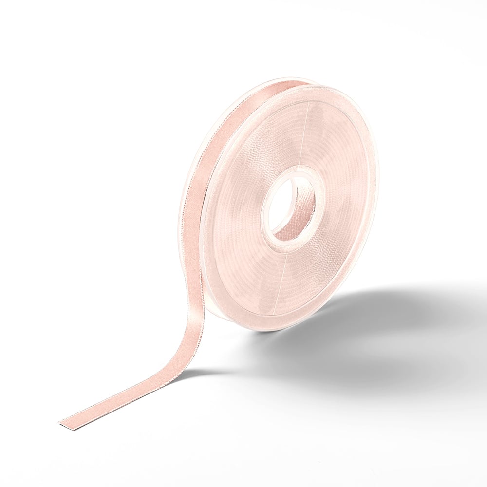 Satinbånd 10mm 25m - Aprikos