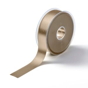 Satinbånd 25mm 25m -  Sand