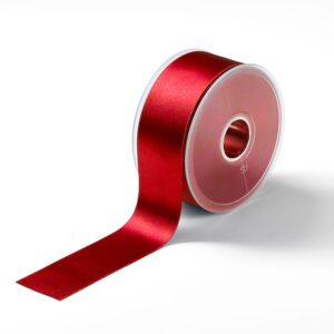 Satinbånd 38mm 25m -  Mørk rød
