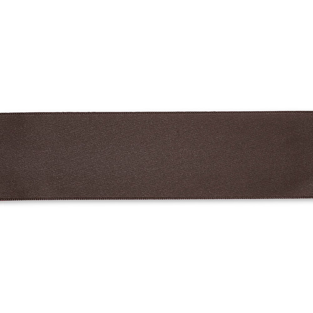 Satinbånd 38mm 3m - Mørk brun