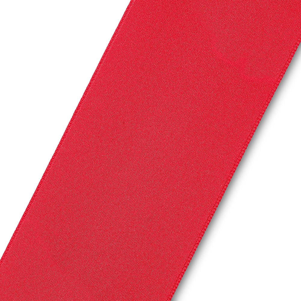 Satinbånd 50mm 3m - Mørk rød - Bilde 2