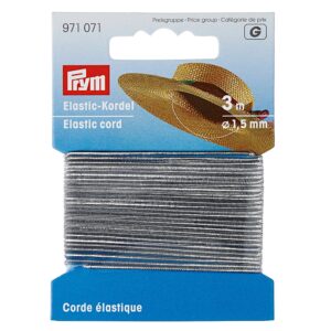 Prym Elastisk strikk 1,5mm - 3m - Sølv