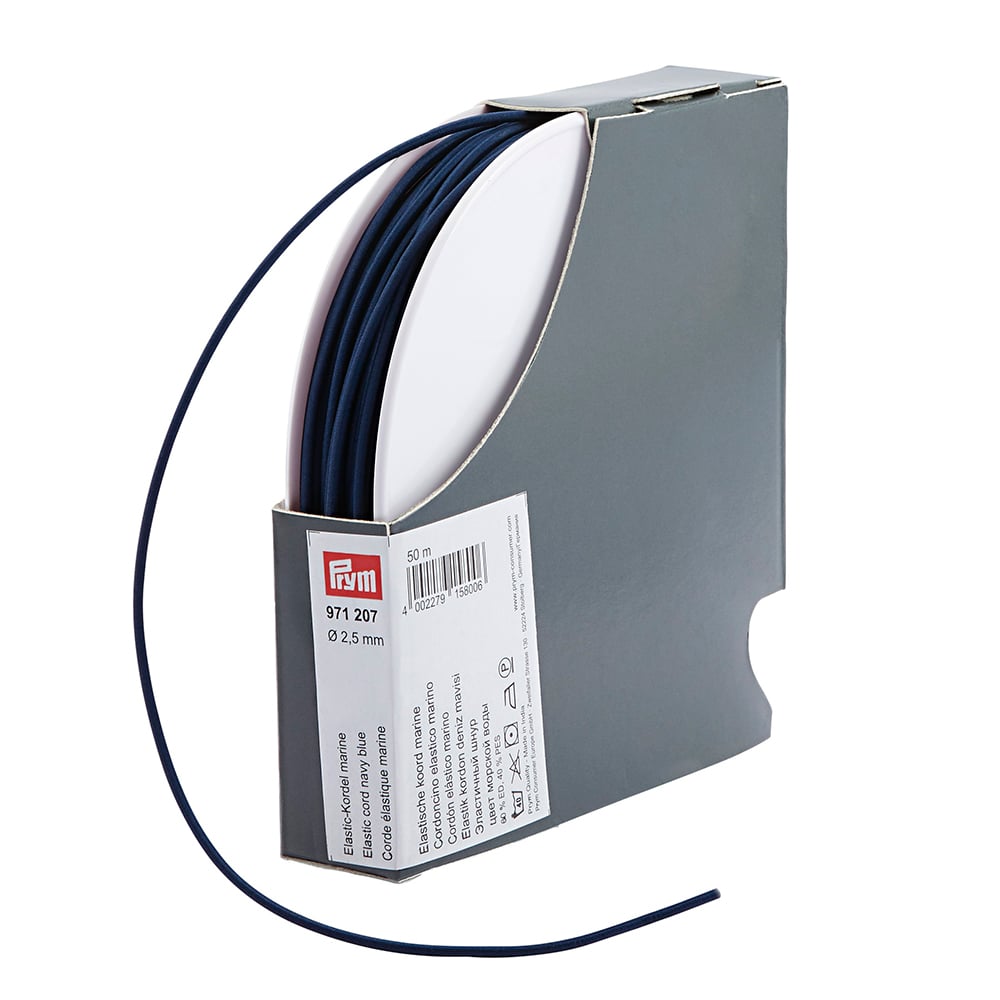 Prym Elastisk Snor 2,5mm - Marineblå
